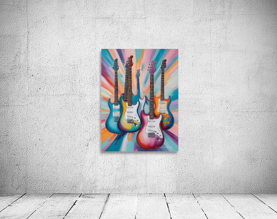 Rainbow Guitars Wall Preview
