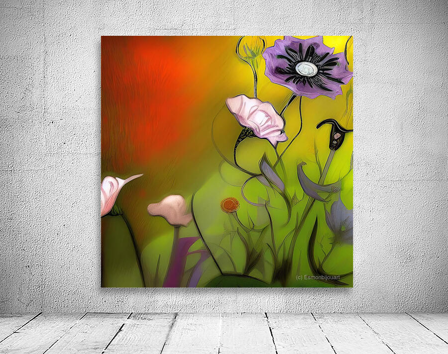 Beautiful flower art 2 Wall Preview