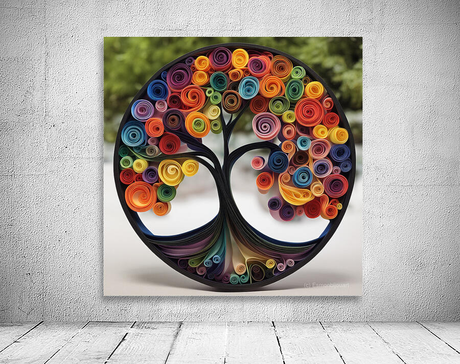 Colorful Paper Tree 21 Wall Preview
