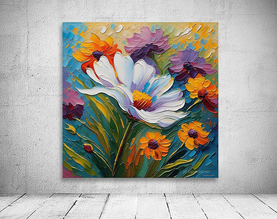 Colorful Floral Art 32 Wall Preview