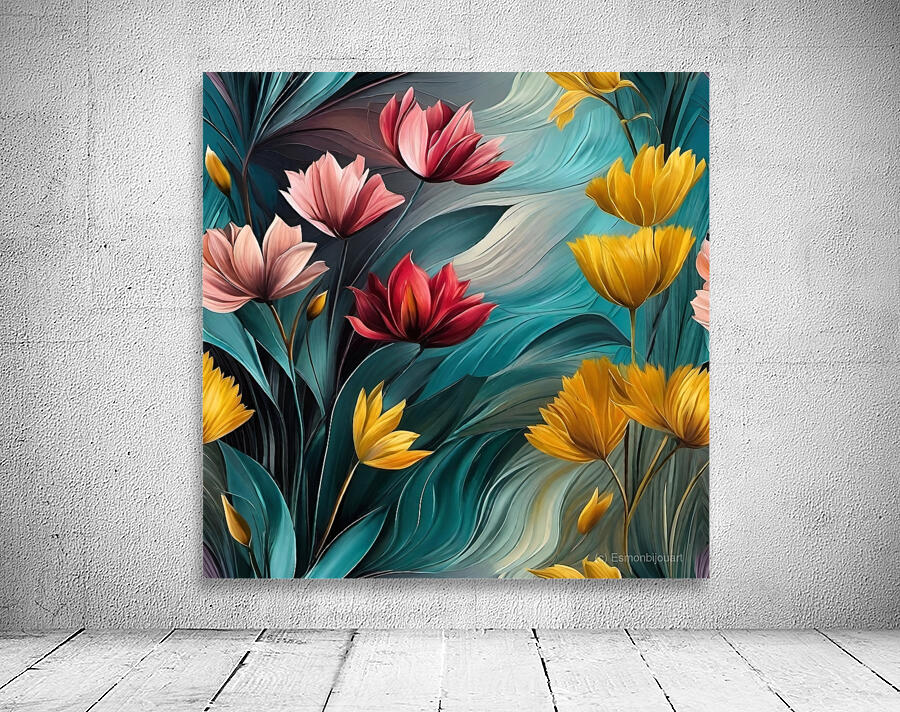 Colorful Floral Art 13 Wall Preview