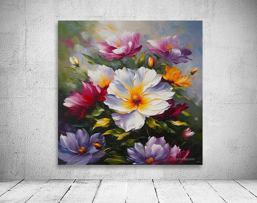 Colorful Floral Art 23 Wall Preview