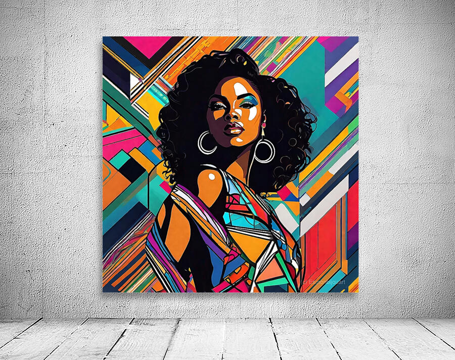 Colorful Abstract Portrait 4 Wall Preview