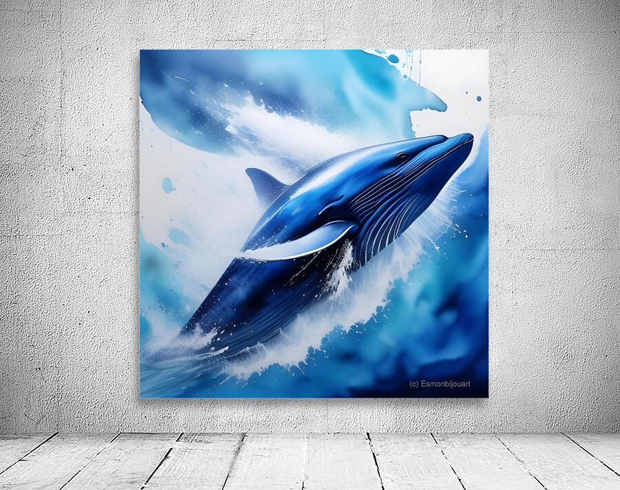 The blue whale Wall Preview