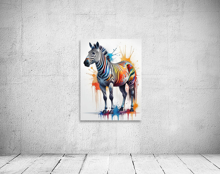 Artistic Zebra Wall Preview