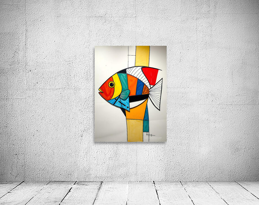 Vibrant Fish Artwork Wall Preview