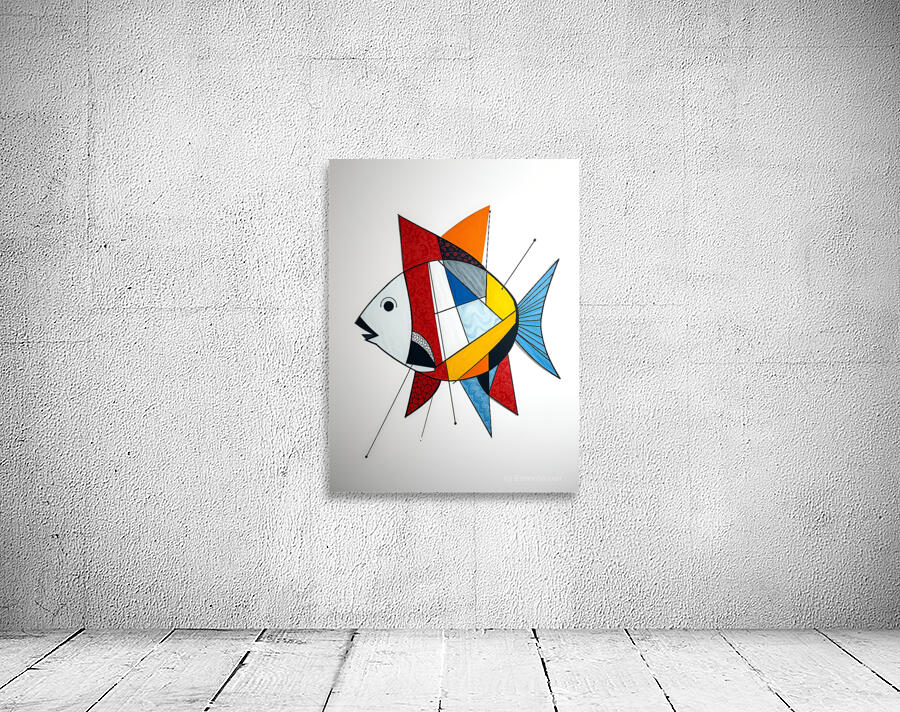 Vibrant Fish Artwork 2 Wall Preview