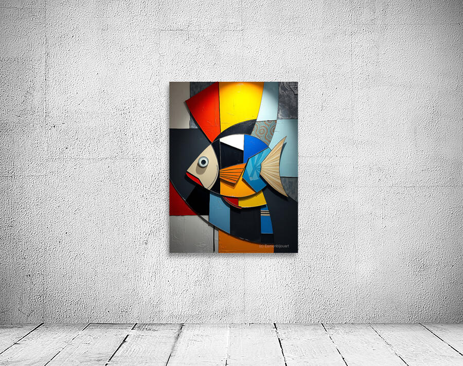 Vibrant Fish Artwork 9 Wall Preview