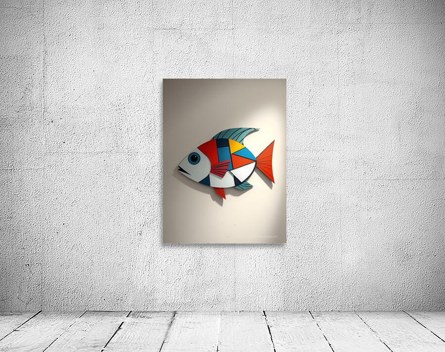 Vibrant Fish Artwork 10 Wall Preview