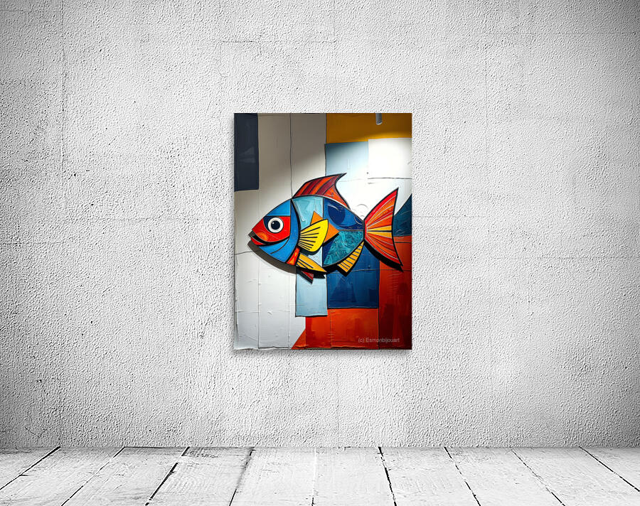 Vibrant Fish Artwork 6 Wall Preview