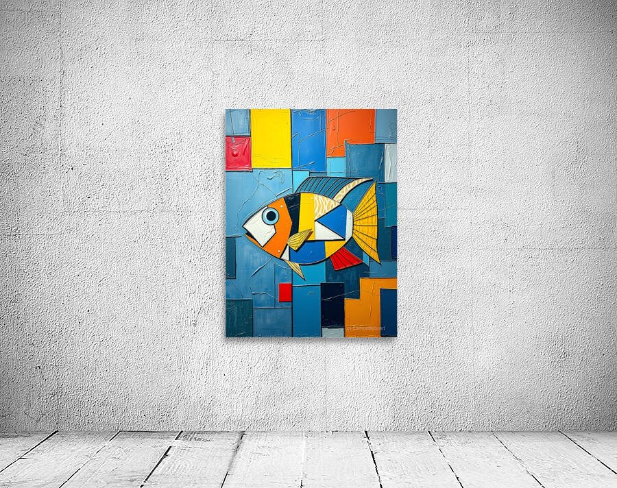 Vibrant Fish Artwork 5 Wall Preview