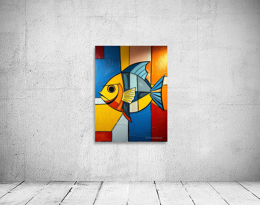 Vibrant Fish Artwork 7 Wall Preview