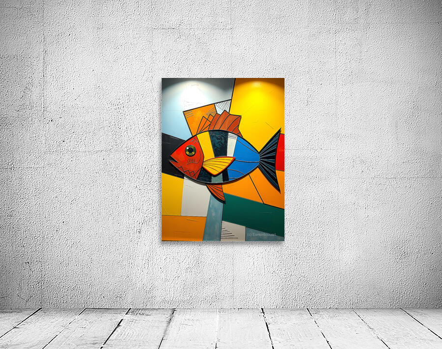 Vibrant Fish Artwork 8 Wall Preview