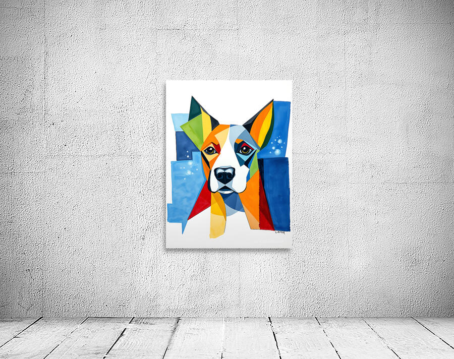 Vibrant Dog Artwork 13 Wall Preview