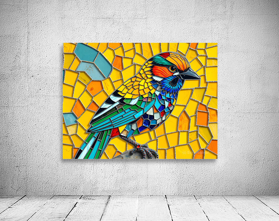 Bird stained glass 6 Wall Preview