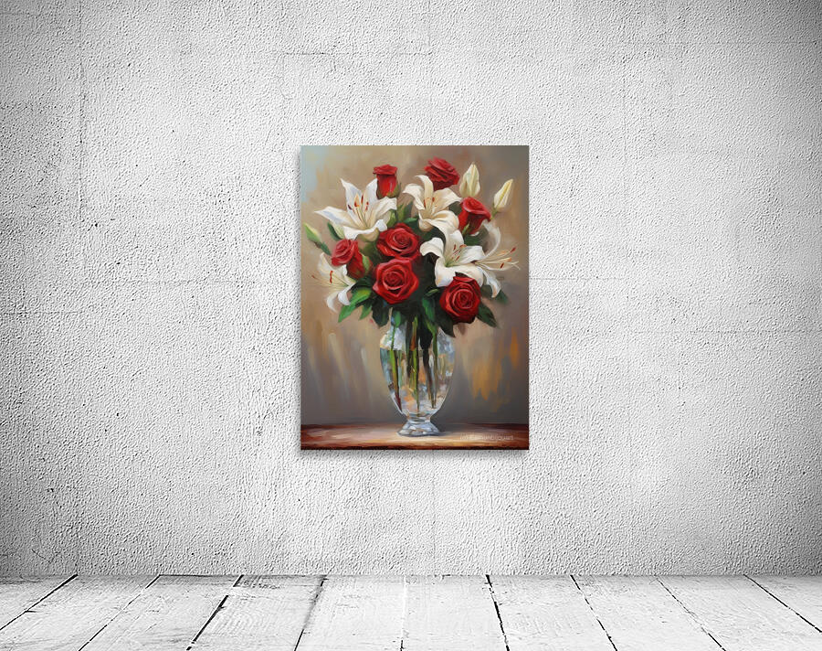 Flowerful Vase 32 Wall Preview