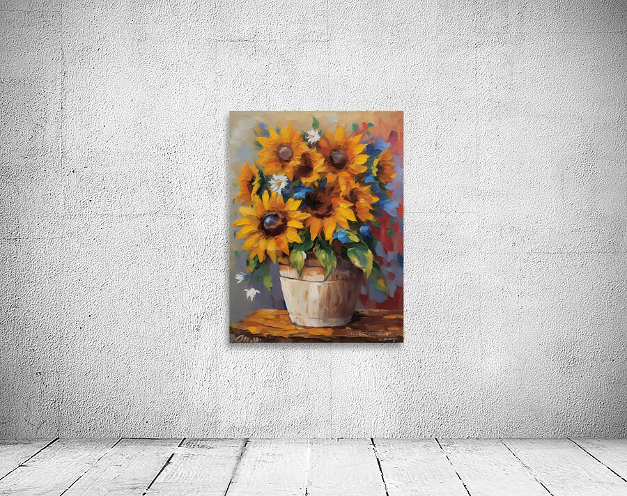 Flowerful Vase 45 Wall Preview