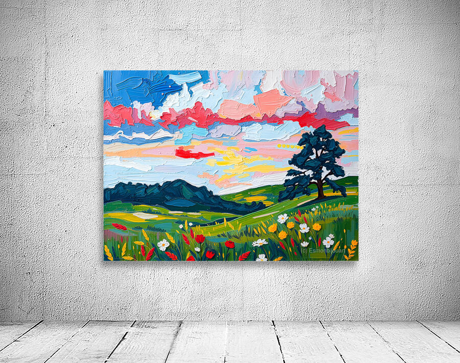Impasto Sky Wall Preview