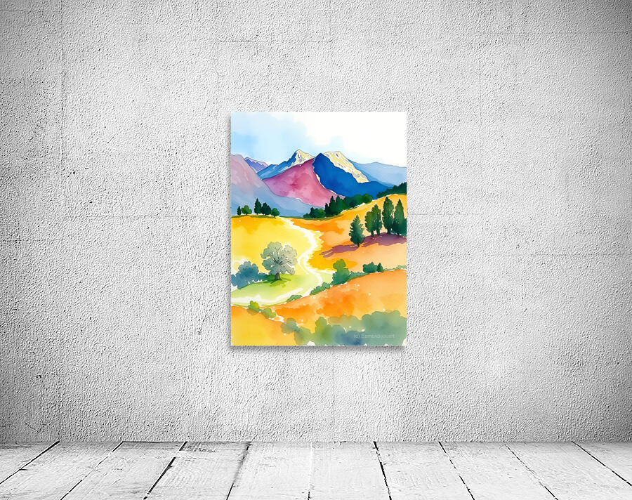 Watercolor Landscape 3 Wall Preview