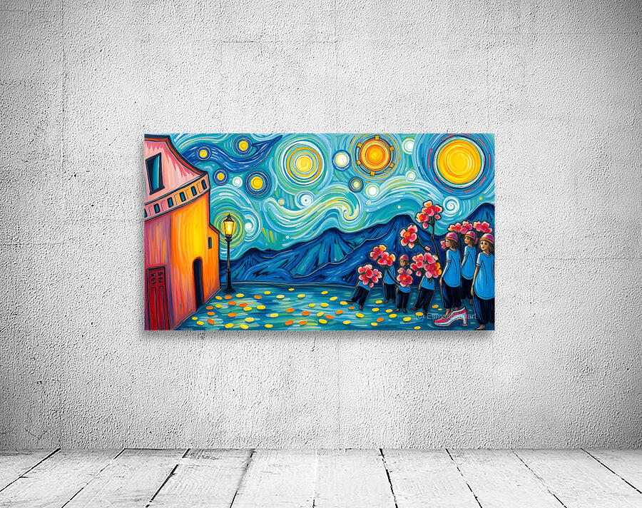 Inspired by Starry Night 13 Wall Preview