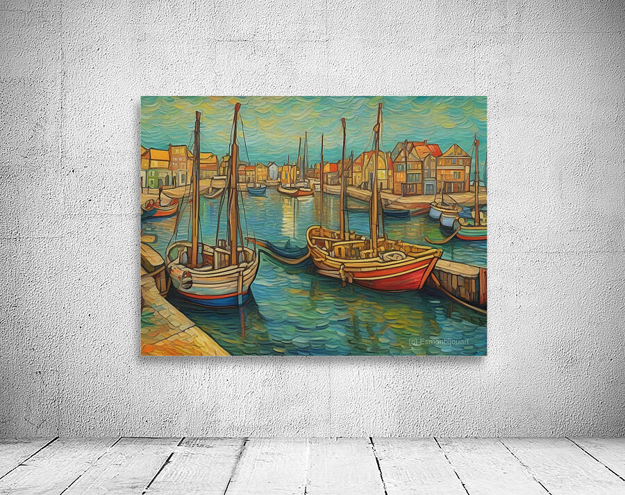 Harbor Scene 3 Wall Preview