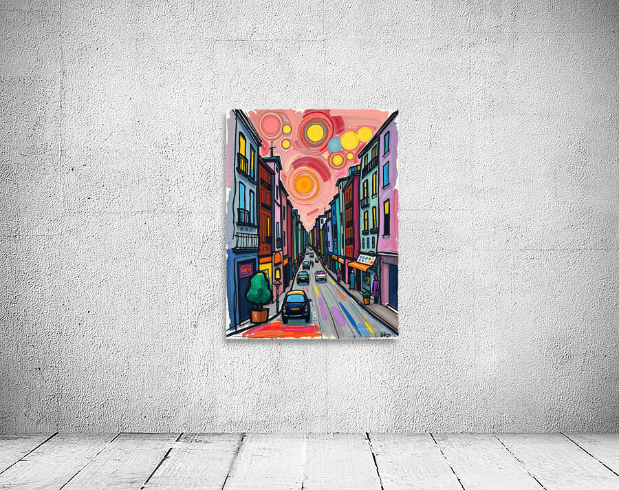 Colorful Cityscape Wall Preview