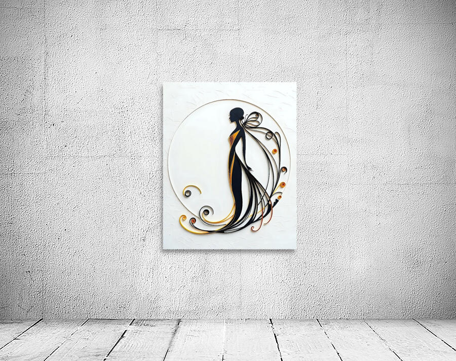 A stylized figure 4 Wall Preview