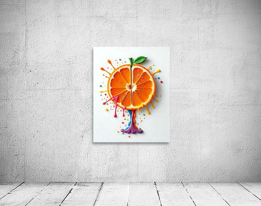 Abstract Orange Wall Preview