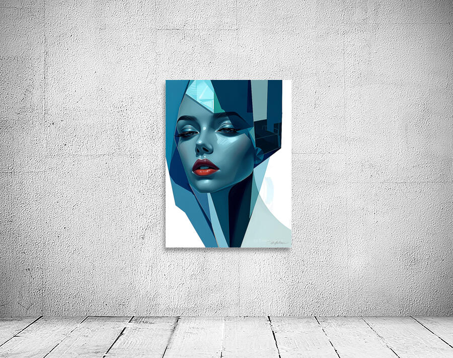 Silhouette in Blue 6 Wall Preview