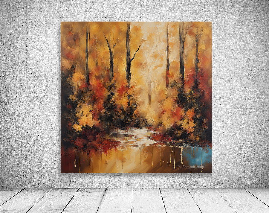 Autumn Forest Reflections  1 Wall Preview
