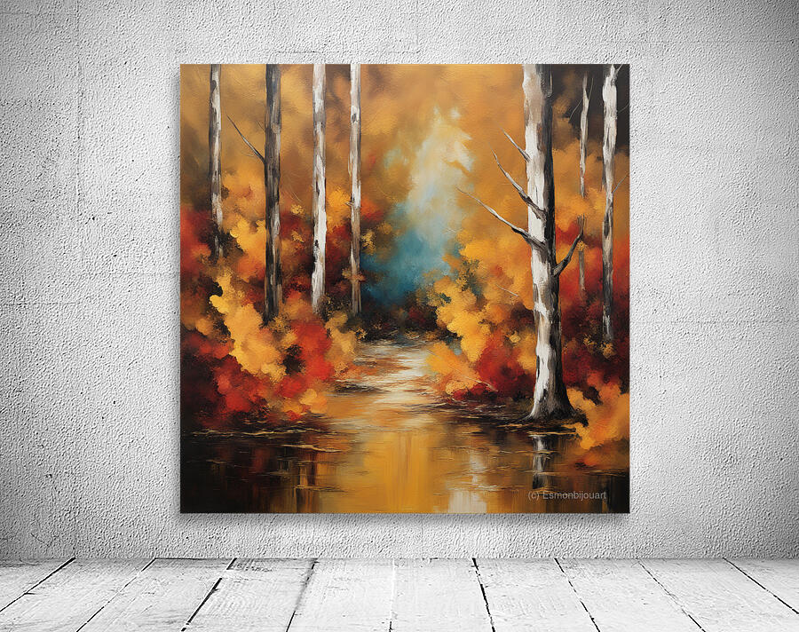 Autumn Forest Reflections Wall Preview