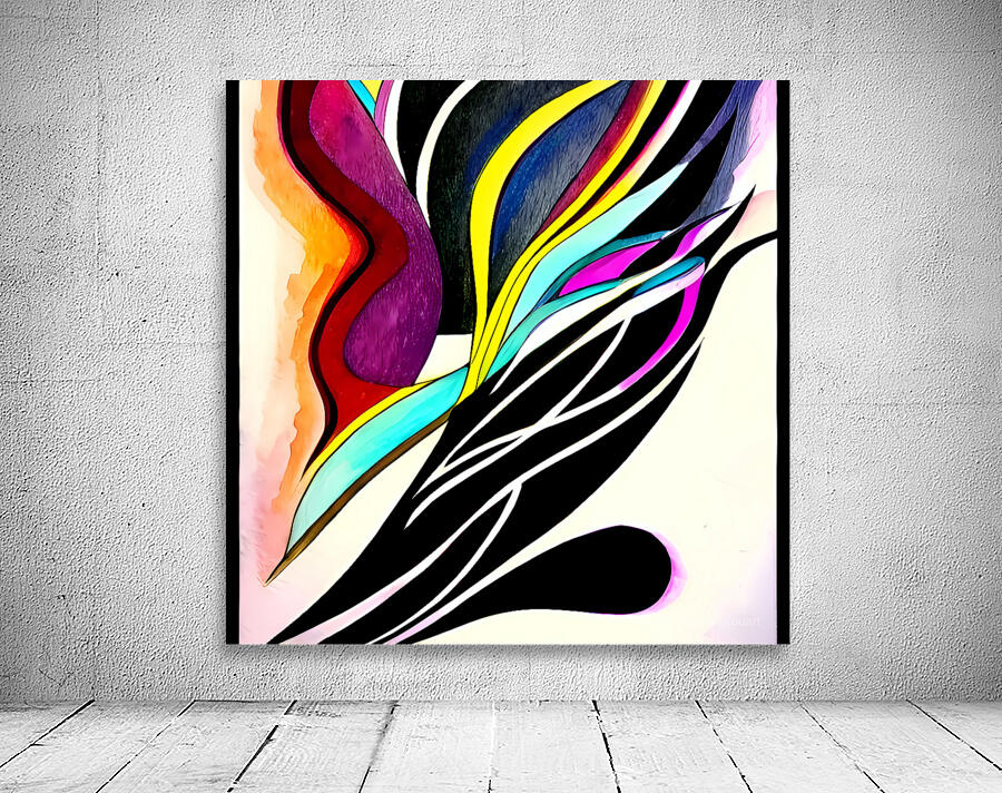 Vivid Flowing Patterns Wall Preview