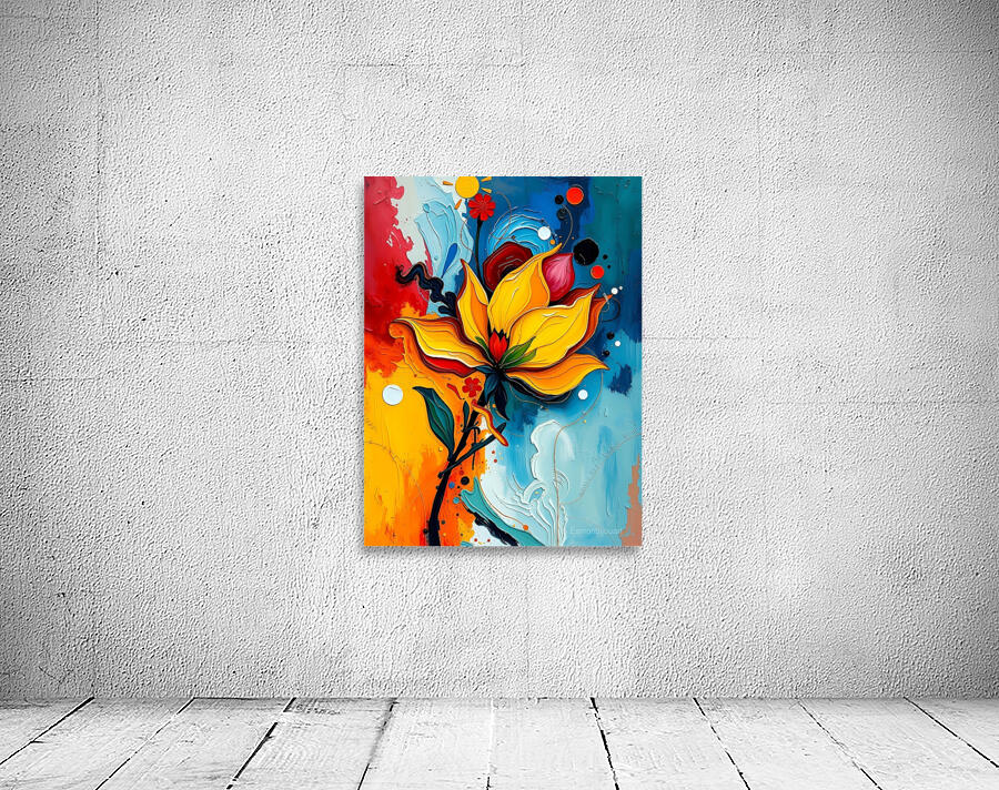 Vibrant Floral Explosion Wall Preview