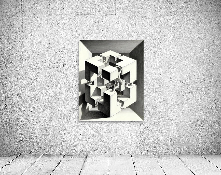 Geometric Abstract Structure Wall Preview