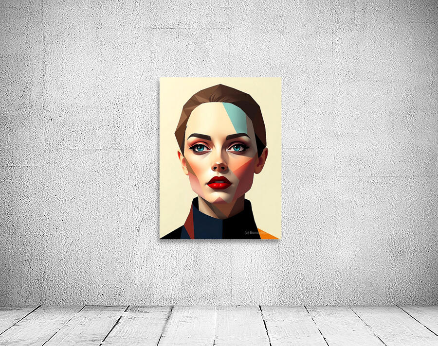 Geometric Styled Portrait Wall Preview