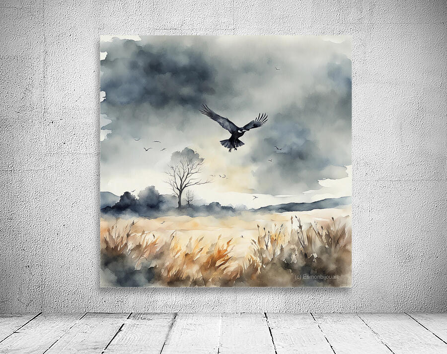 Eagle in a Dramatic Sky Wall Preview