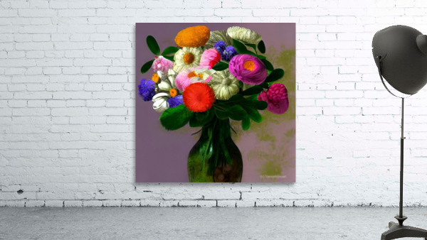 Vibrant Blooms Wall Preview