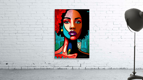 Vibrant Woman Wall Preview