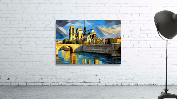 Paris Cathedral View Wall Preview