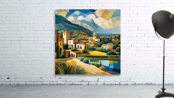 Mediterranean Village Wall Preview