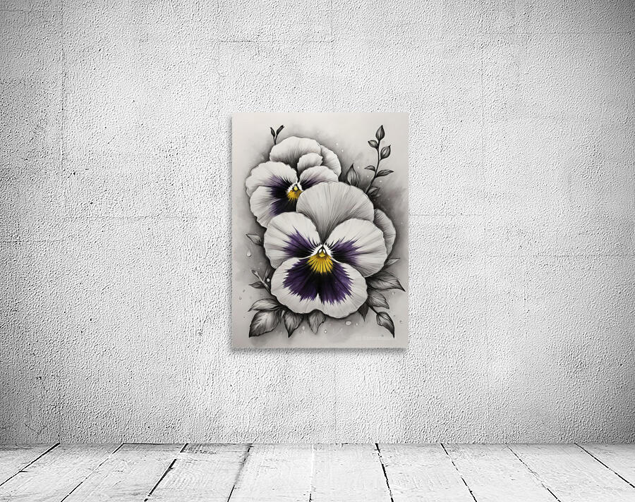 Pansies flowers  Wall Preview