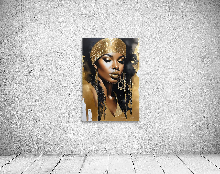 Gold and black 21 Wall Preview