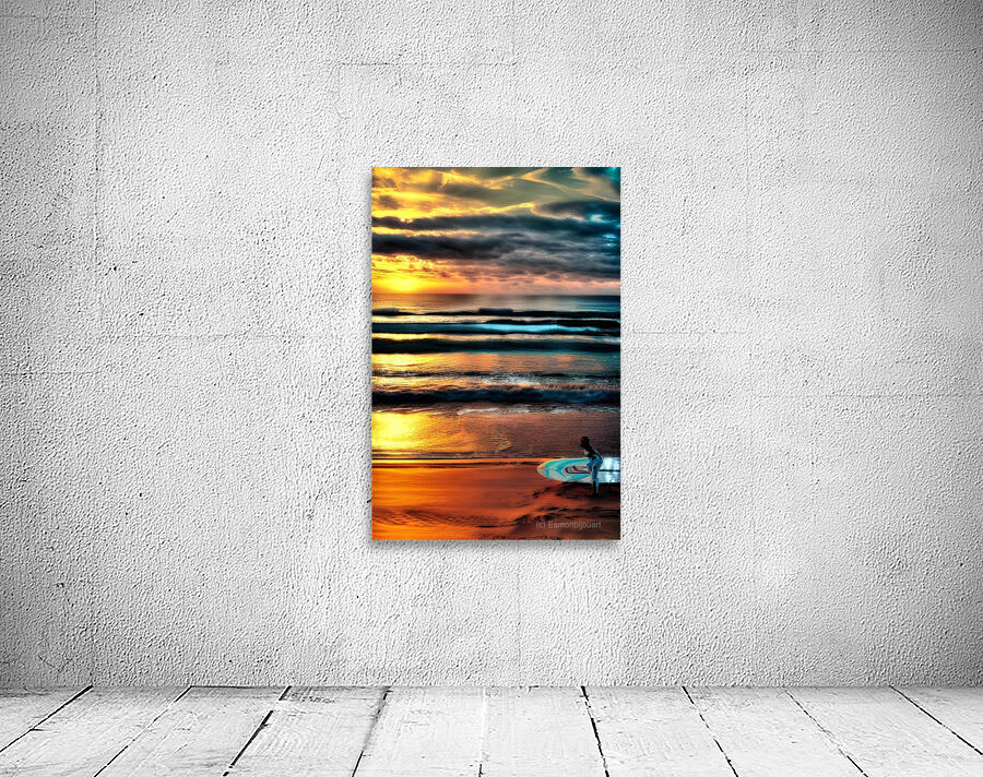 Sunset Surfing Wall Preview