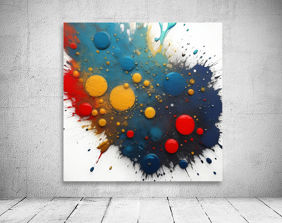 Colorful splattered paint Wall Preview