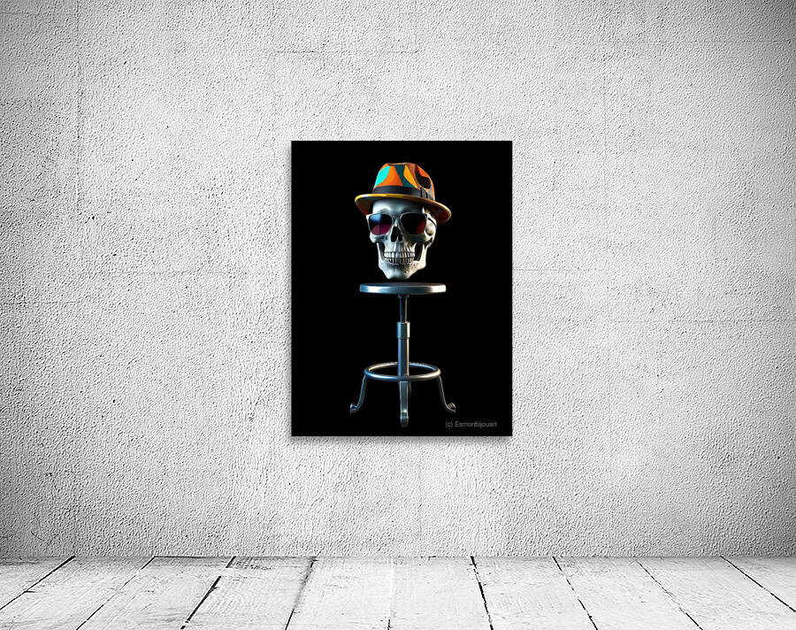 Skull on a Stool Wall Preview