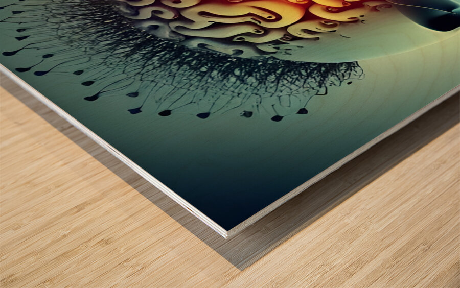 The Art of the Mind 29 Wood print