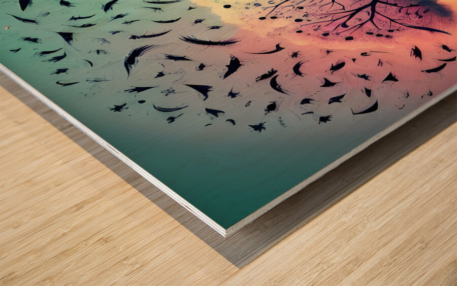 The Art of the Mind 68 Wood print