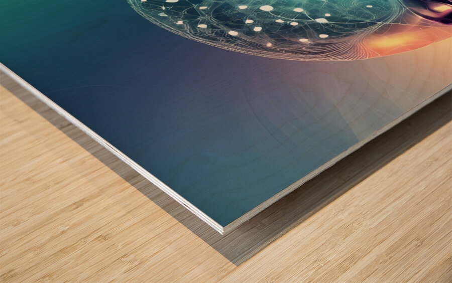 The Art of the Mind 73 Wood print