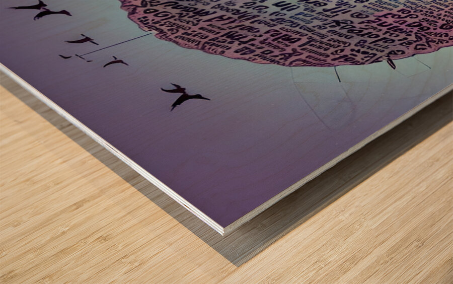 The Art of the Mind 81 Wood print