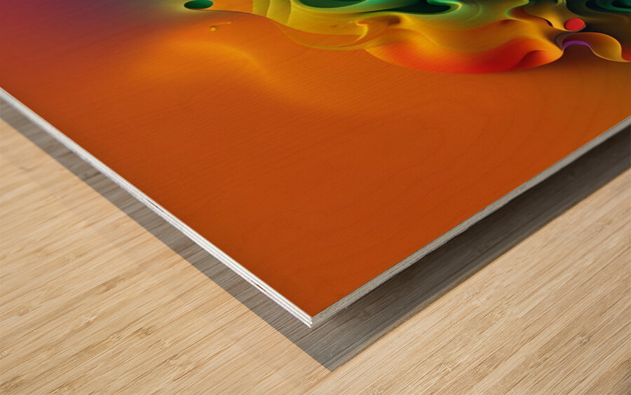 The Art of the Mind 95 Wood print